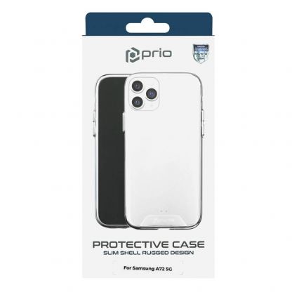 Prio Protective Hybrid Cover - хибриден кейс с най-висока степен на защита за Samsung Galaxy A72 (прозрачен) 2
