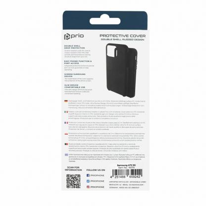 Prio Protective Hybrid Cover - хибриден кейс с най-висока степен на защита за Samsung Galaxy A72 (черен) 4