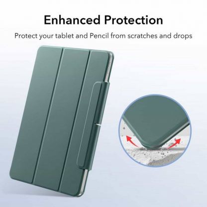 ESR Rebound Magnetic Case - магнитен полиуретанов калъф с поставка за iPad Pro 11 M1 (2021), iPad Pro 11 (2020), iPad Pro 11 (2018) (зелен) 4