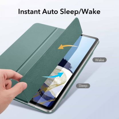 ESR Rebound Magnetic Case - магнитен полиуретанов калъф с поставка за iPad Pro 11 M1 (2021), iPad Pro 11 (2020), iPad Pro 11 (2018) (зелен) 5