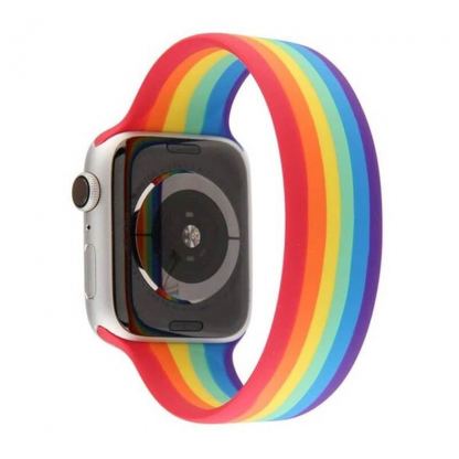 JC Design Silicone SoloLoop Band - силиконова каишка за Apple Watch 38мм, 40мм (шарен) 3