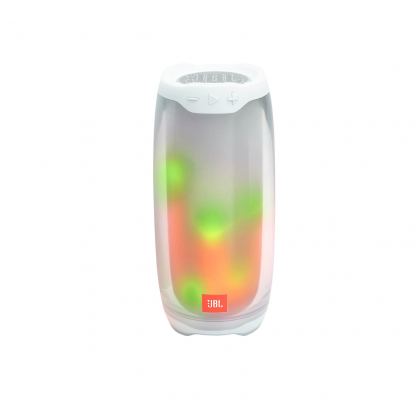 JBL Pulse 4 - безжичен водонепромокаем Bluetooth спийкър с микрофон за мобилни устройства (бял) 3