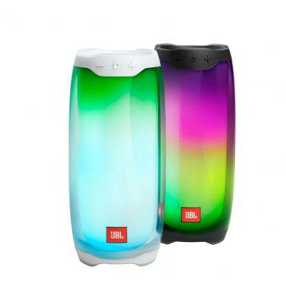 JBL Pulse 4 - безжичен водонепромокаем Bluetooth спийкър с микрофон за мобилни устройства (бял) 5