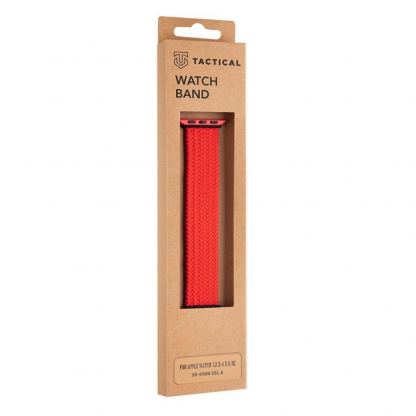 Tactical 763 Braided String Band Size S - текстилна каишка за Apple Watch 38мм, 40мм (червен) 4