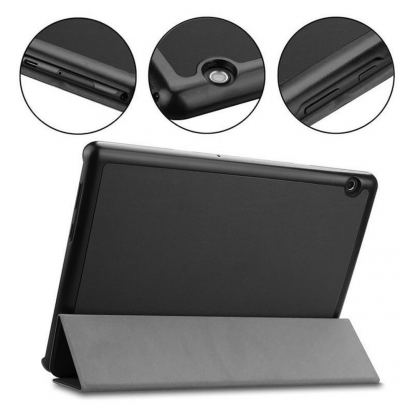 Tactical Book Tri Fold Case - калъф от изкуствена кожа и поставка за iPad 8 (2020), iPad 7 (2019) (син) 4