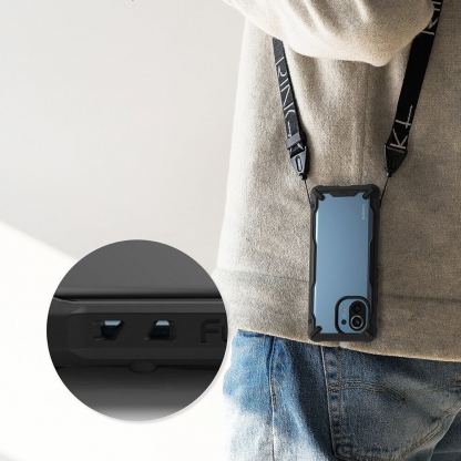 Ringke Fusion X - удароустойчив хибриден кейс за Xiaomi Mi 11 (черен-прозрачен) 4