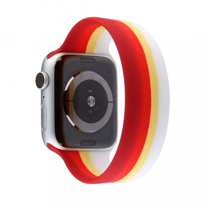 JC Design Silicone SoloLoop Band - силиконова каишка за Apple Watch 42мм, 44мм (светлочервен) 3