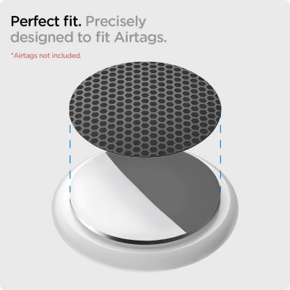 Spigen AirTag Hydrogel Foil Airskin 4 Set - комплект от 4 чифта защитни покрития за Apple AirTag (черен-карбон) 9