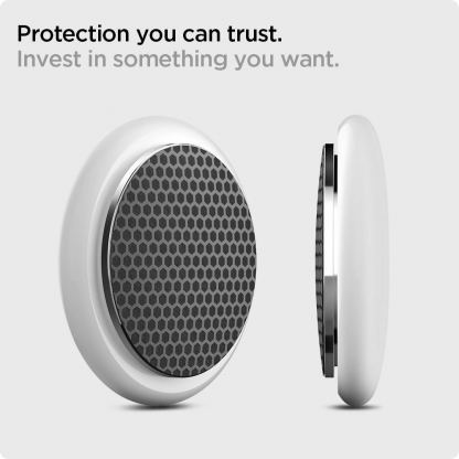 Spigen AirTag Hydrogel Foil Airskin 4 Set - комплект от 4 чифта защитни покрития за Apple AirTag (черен-карбон) 13