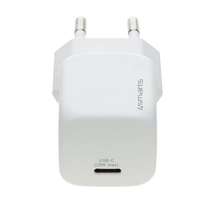 4smarts Wall Charger VoltPlug Mini 20W PD - захранване за ел. мрежа 20W с USB-C изход и технология за бързо зареждане (бял) 3