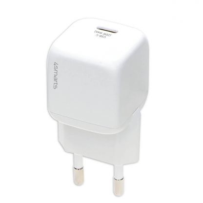 4smarts Wall Charger VoltPlug Mini 20W PD - захранване за ел. мрежа 20W с USB-C изход и технология за бързо зареждане (бял) 4