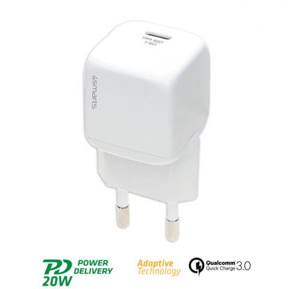 4smarts Wall Charger VoltPlug Mini 20W PD - захранване за ел. мрежа 20W с USB-C изход и технология за бързо зареждане (бял) 7