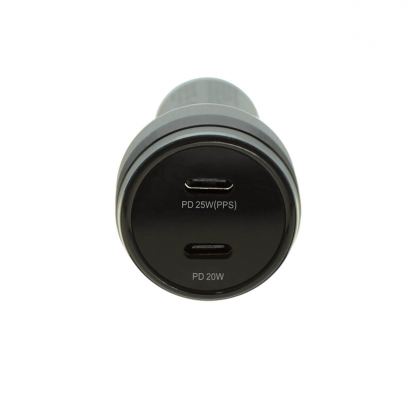 4smarts Car Charger Fast 45W with PD - зарядно за кола с 2xUSB-C изходи (черен) 4