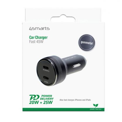 4smarts Car Charger Fast 45W with PD - зарядно за кола с 2xUSB-C изходи (черен) 6