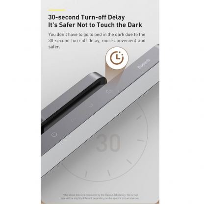 Baseus Magnetic Stepless Dimming Desk Lamp (DGXC-C0G) - магнитна настолна LED лампа (тъмносив) 9