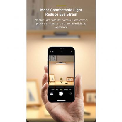 Baseus Magnetic Stepless Dimming Desk Lamp (DGXC-C0G) - магнитна настолна LED лампа (тъмносив) 10