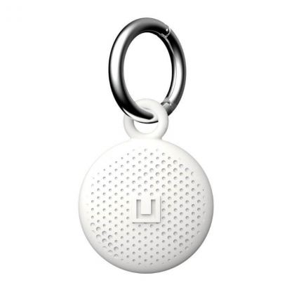 Urban Armor Gear AirTag Dot Keychain 4 Pack - комплект от 4 броя силиконови ключодържателя за Apple AirTag (бял-черен) 7