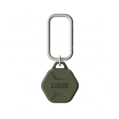 Urban Armor Gear AirTag Scout Keychain 4 Pack - комплект от 4 броя силиконови ключодържателя за Apple AirTag (зелен-черен) 8