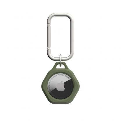 Urban Armor Gear AirTag Scout Keychain 4 Pack - комплект от 4 броя силиконови ключодържателя за Apple AirTag (зелен-черен) 9