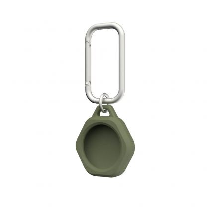 Urban Armor Gear AirTag Scout Keychain 4 Pack - комплект от 4 броя силиконови ключодържателя за Apple AirTag (зелен-черен) 13