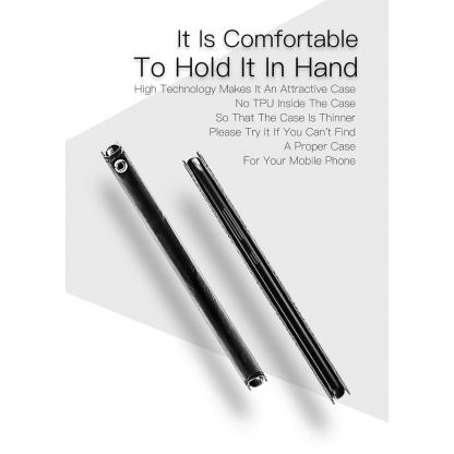 Dux Ducis Universal Case Size B - универсален кожен калъф, тип портфейл за смартфони от 5.2 до 5.5 инча (черен) 11