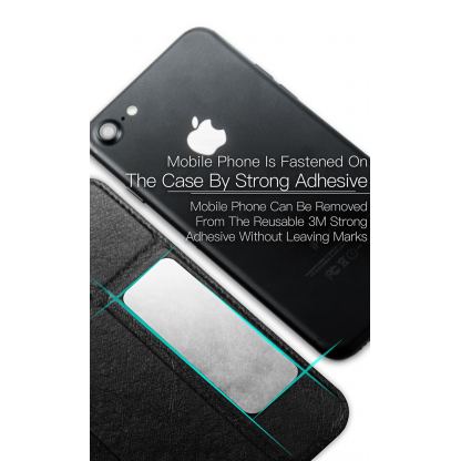 Dux Ducis Universal Case Size A - универсален кожен калъф, тип портфейл за смартфони от 4.7 до 5.0 инча (черен) 8