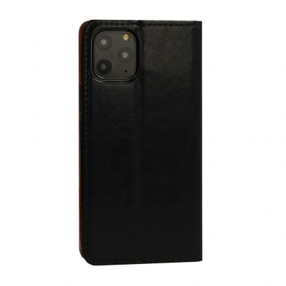 Wallet Flip Case - кожен калъф, тип портфейл и поставка за Xiaomi Mi 11 (черен) 2