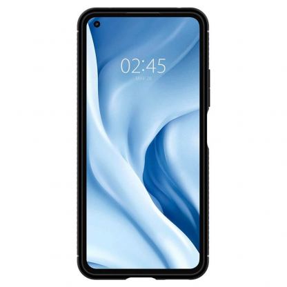Spigen Rugged Armor Case - тънък качествен силиконов (TPU) калъф за Xiaomi Mi 11 Lite (черен) 3