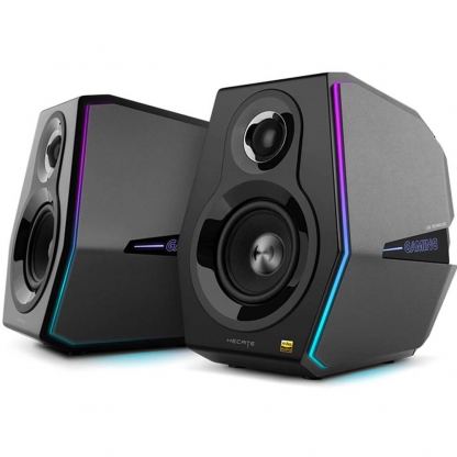 Edifier G5000 Gaming Speakers - уникална 2.0 безжична гейминг аудио система с подцветка (черен)
