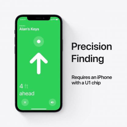 Apple AirTag - иновативно устройство за намиране на изгубени вещи (бял) (bulk) 9