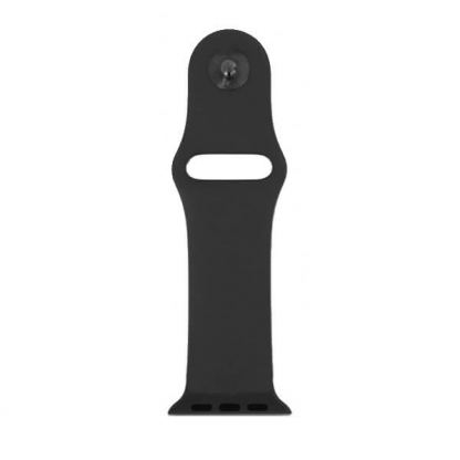Apple Sport Band - оригинална силиконова каишка за Apple Watch 42мм, 44мм (черен) (bulk) 2
