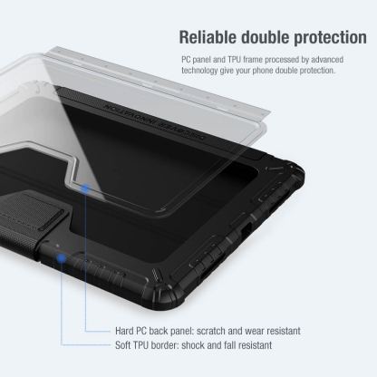 Nillkin Bumper PRO Protective Stand Case - удароустойчив хибриден кейс за iPad Pro 11 M1 (2021), iPad Pro 11 (2020), iPad Air 4 (2020) (сив) 6