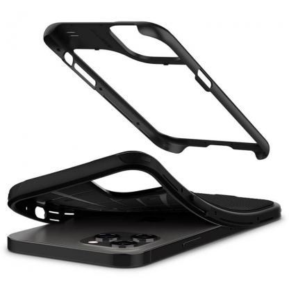 Spigen Hybrid NX Case - хибриден кейс с висока степен на защита за iPhone 12, iPhone 12 Pro (черен) 6