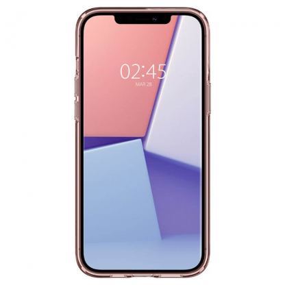 Spigen Crystal Flex Case - тънък качествен силиконов (TPU) калъф за iPhone 12, iPhone 12 Pro (розов)  3