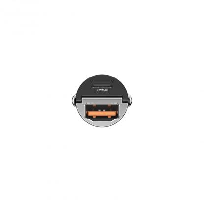 SwitchEasy PowerBuddy 30W Car Charger - зарядно за кола с USB-C и USB изходи и с технологии за бързо зареждане на мобилни устройства (черен) 4