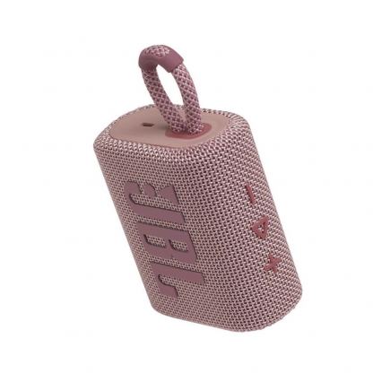 JBL Go 3 Portable Waterproof Speaker - безжичен водоустойчив спийкър за мобилни устройства (розов) 3