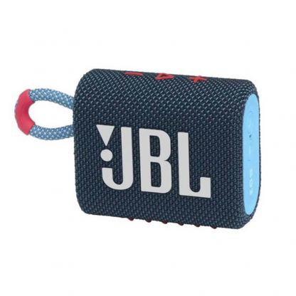 JBL Go 3 Portable Waterproof Speaker - безжичен водоустойчив спийкър за мобилни устройства (син)