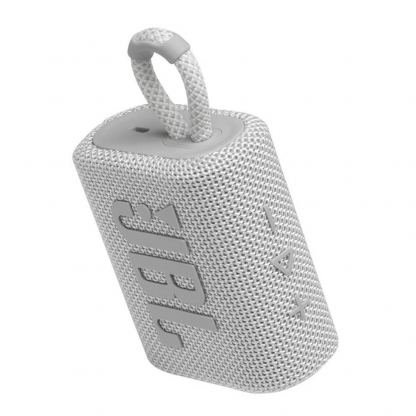 JBL Go 3 Portable Waterproof Speaker - безжичен водоустойчив спийкър за мобилни устройства (бял) 3