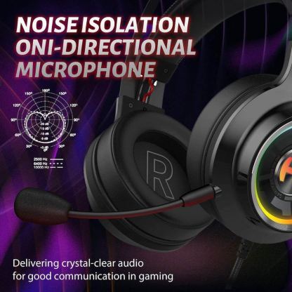 Edifier G4 TE Over Ear Stereo Gaming Headset - геймърски слушалки с микрофон и управление на звука (черен) 3