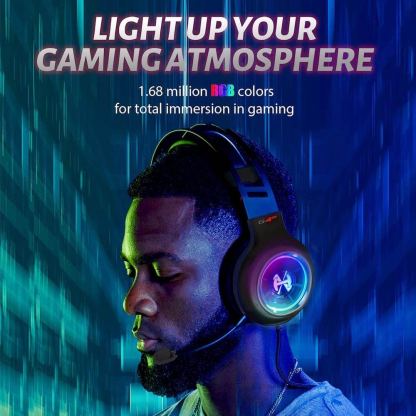 Edifier G4 TE Over Ear Stereo Gaming Headset - геймърски слушалки с микрофон и управление на звука (черен) 4