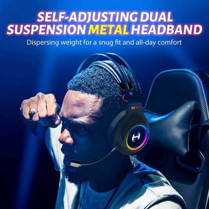 Edifier G4 TE Over Ear Stereo Gaming Headset - геймърски слушалки с микрофон и управление на звука (черен) 5