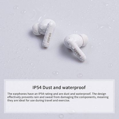 Edifier TWS330NB True Wireless Active Noise Canceling Earbuds - безжични блутут слушалки с кейс за мобилни устройства (бял)  8