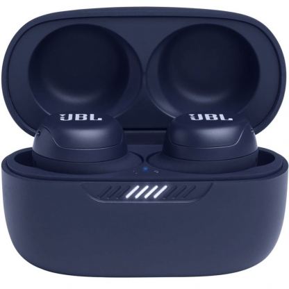 JBL Live Free NC+ True Wireless Noise Cancelling Earbuds - безжични блутут слушалки със зареждащ кейс (син) 