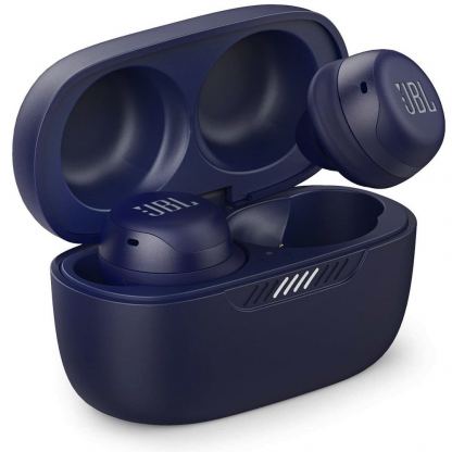 JBL Live Free NC+ True Wireless Noise Cancelling Earbuds - безжични блутут слушалки със зареждащ кейс (син)  2