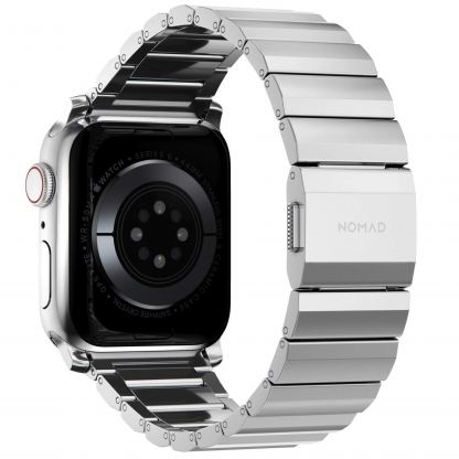 Nomad Strap Stainless Steel Band V2 - стоманена каишка за Apple Watch 42мм, 44мм (сребрист) 2