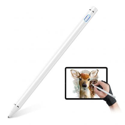 ESR Digital Stylus Pen (microUSB port) - универсална професионална писалка за iPad и мобилни устройства (бял) 4