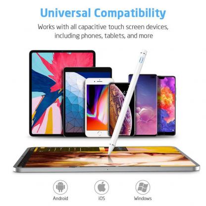 ESR Digital Stylus Pen (microUSB port) - универсална професионална писалка за iPad и мобилни устройства (бял) 8