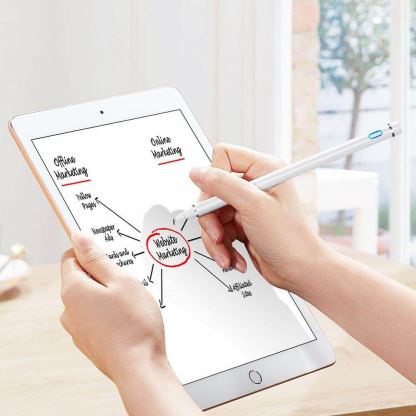 ESR Digital Stylus Pen (microUSB port) - универсална професионална писалка за iPad и мобилни устройства (бял) 11
