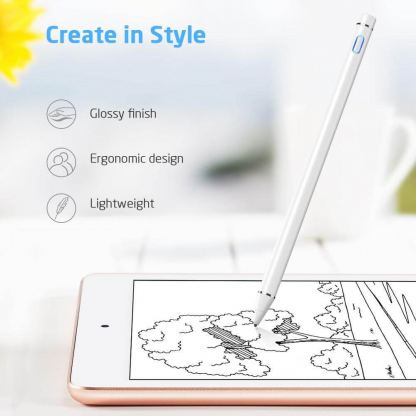 ESR Digital Stylus Pen (microUSB port) - универсална професионална писалка за iPad и мобилни устройства (бял) 13