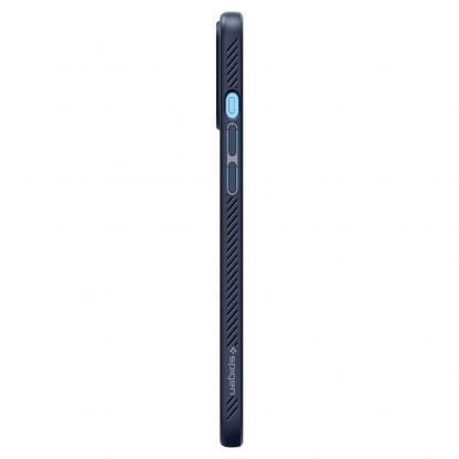 Spigen Liquid Air Case - силиконов (TPU) калъф с висока степен на защита за iPhone 12 Pro Max (син) 5